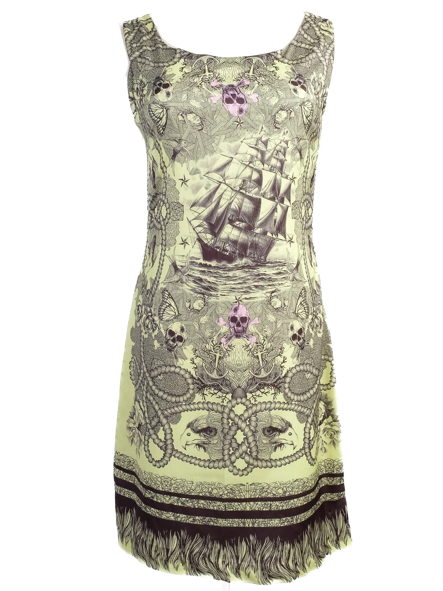 Alexander McQueen Silk Sleeveless Dress — 3