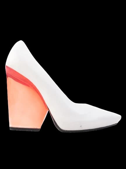 Celine White Leather Pumps — photo 1