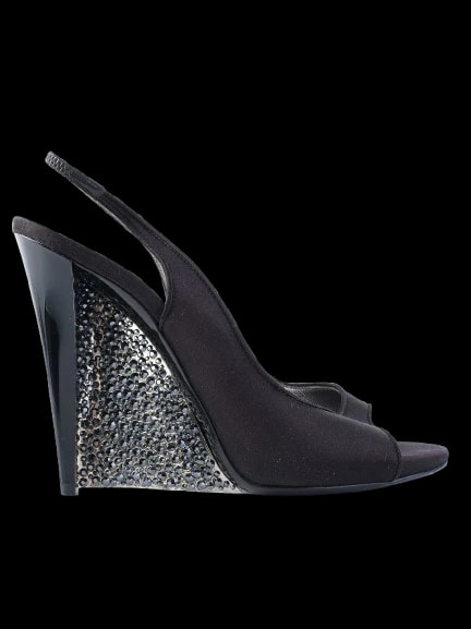 Casadei Black Leather Sandals — 1