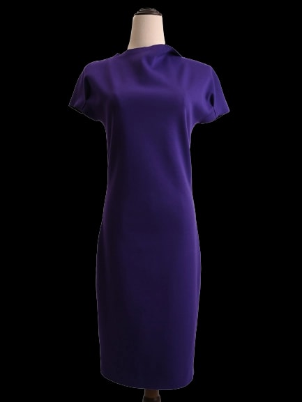 Emporio Armani Purple Polyester Midi Dress — 1