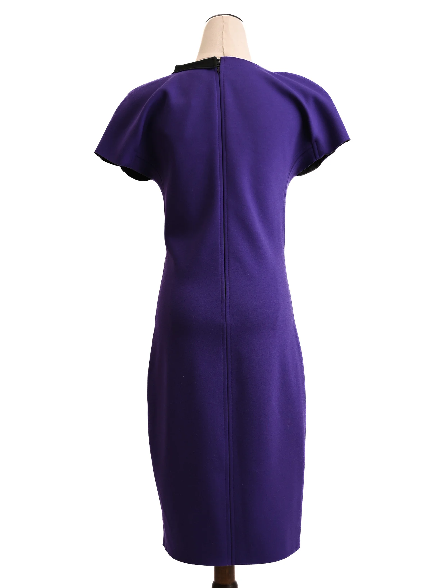 Emporio Armani Purple Polyester Midi Dress — 2