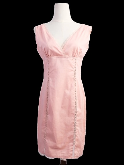 Red Valentino Pink Cotton Sleeveless Dress — 1