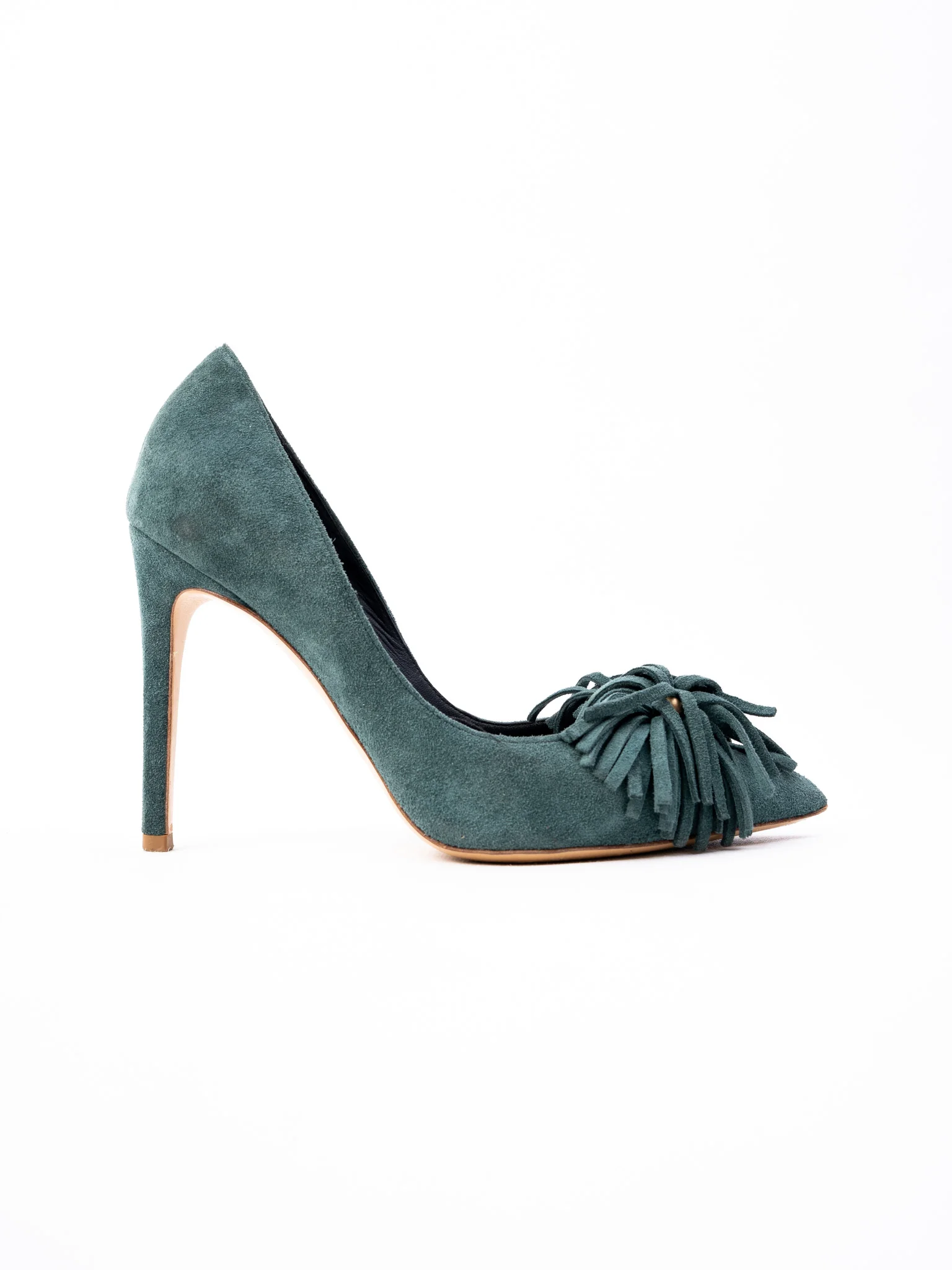 R&Renzi Green Leather High Heel Pumps — 2