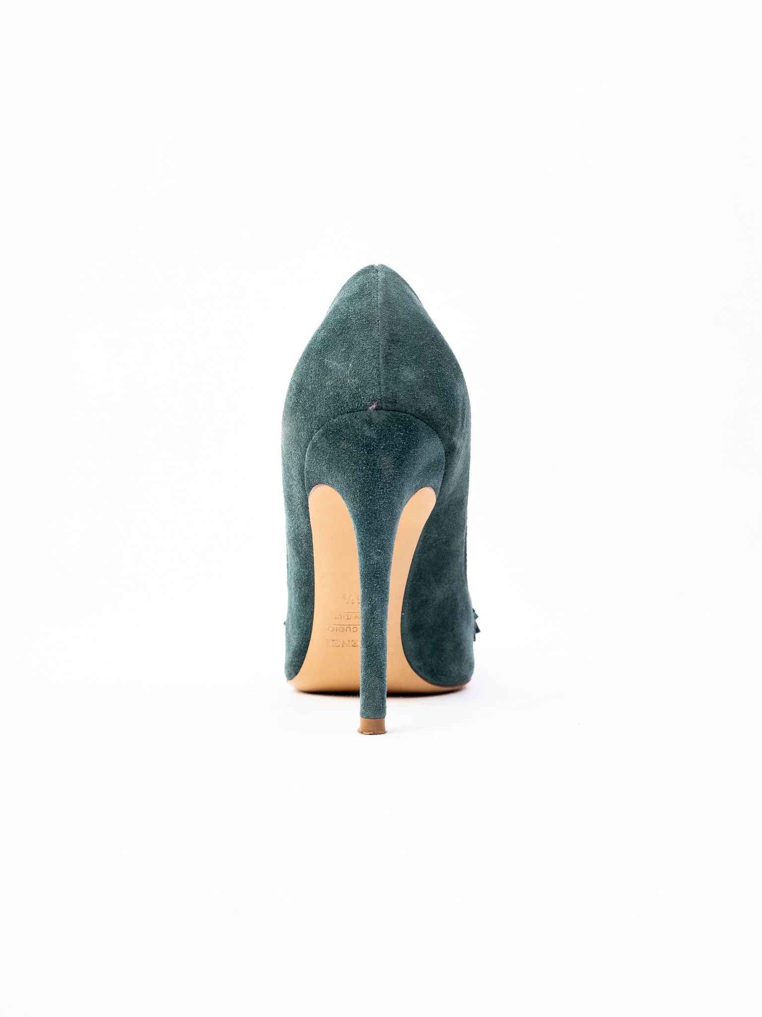 R&Renzi Green Leather High Heel Pumps — 3