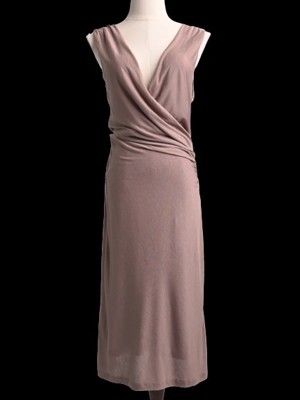 Ralph Lauren Orange Cotton Sleeveless Dress — 1