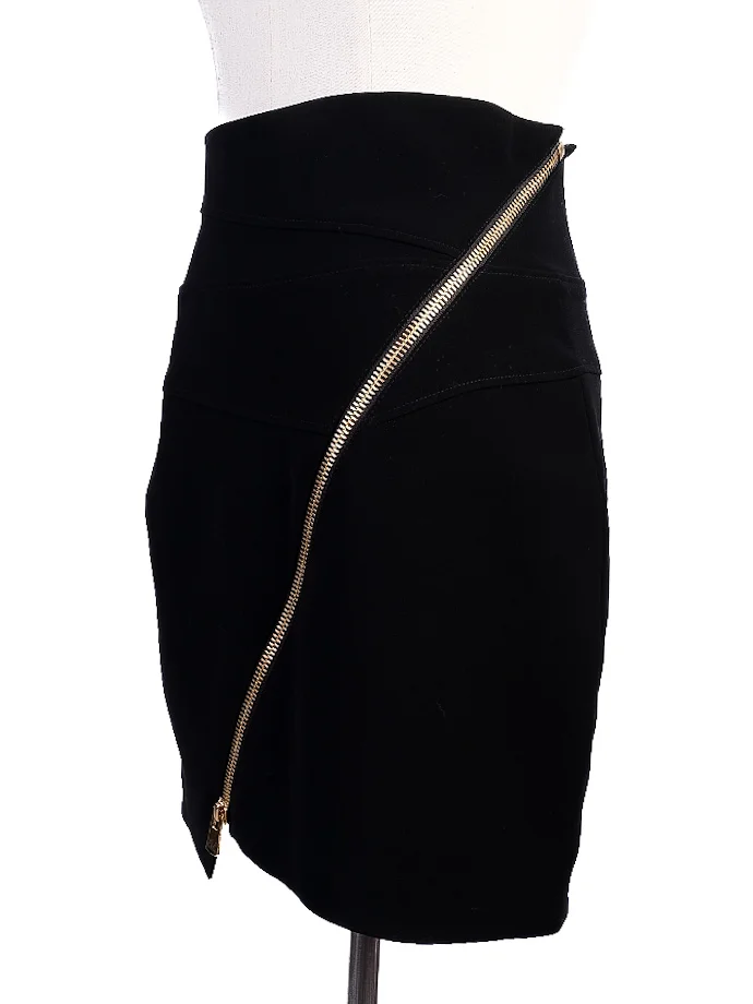 Alexandre Vauthier Black Polyester Skort — 2