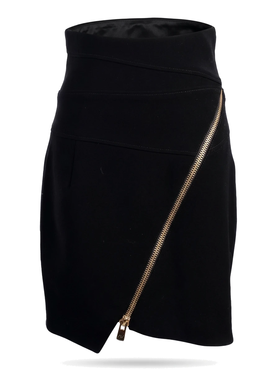 Alexandre Vauthier Black Polyester Skort — 1