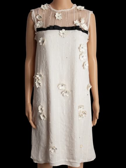 TWINSET White Viscose Dress — photo 1