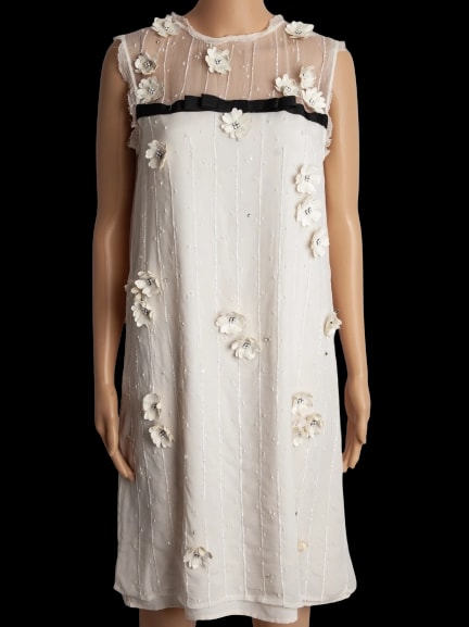 TWINSET White Viscose Dress — 1