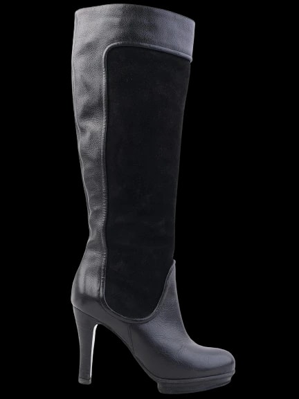 Emporio Armani Black Leather Boots — 1