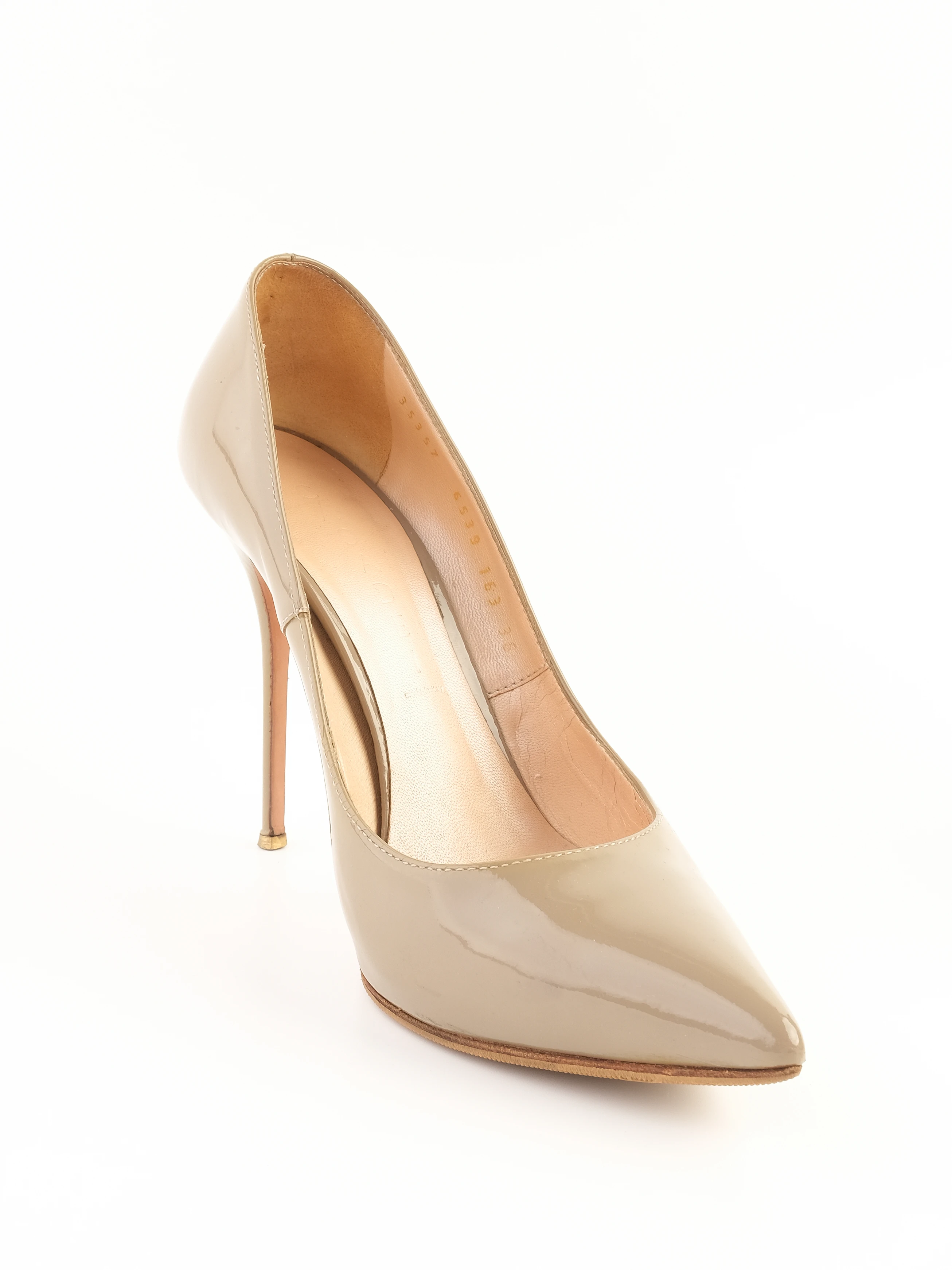 Casadei Gray Leather Pumps — 3