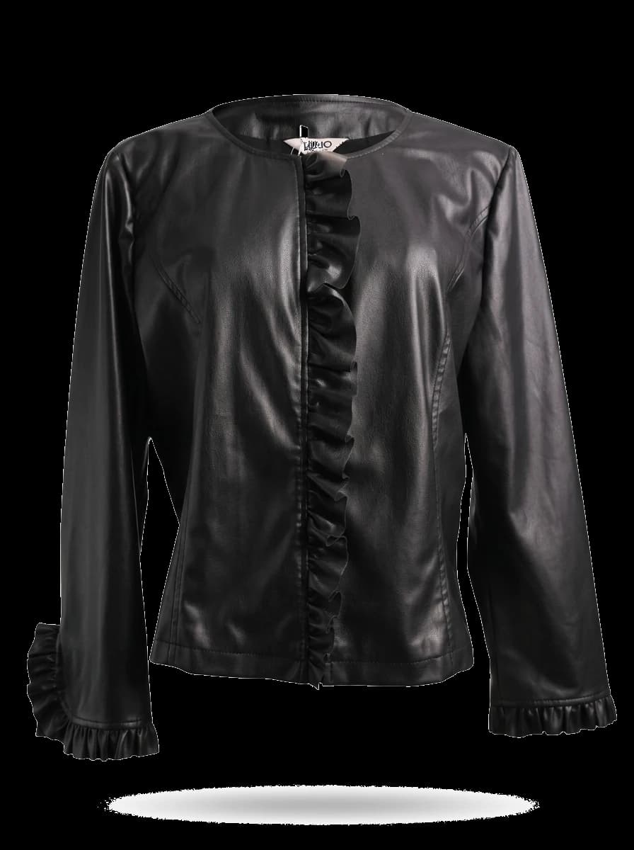 Liu Jo Black Leather Jacket — photo 1