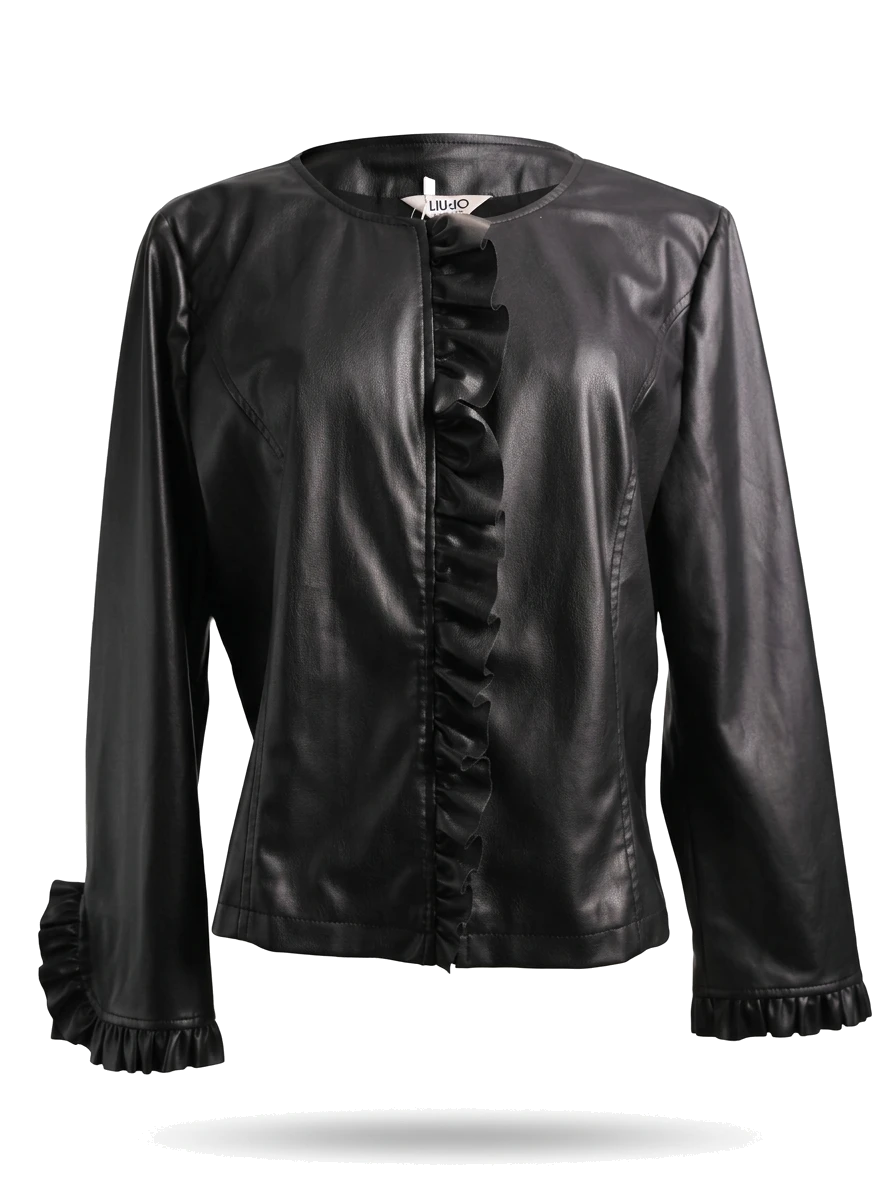 Liu Jo Black Leather Jacket — 1