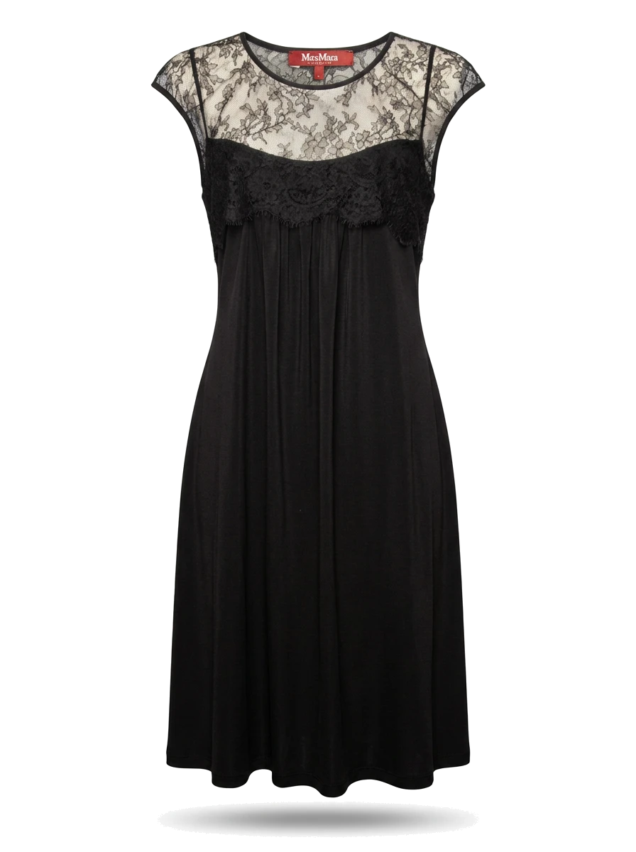 Max Mara Black Polyester Dress — 1