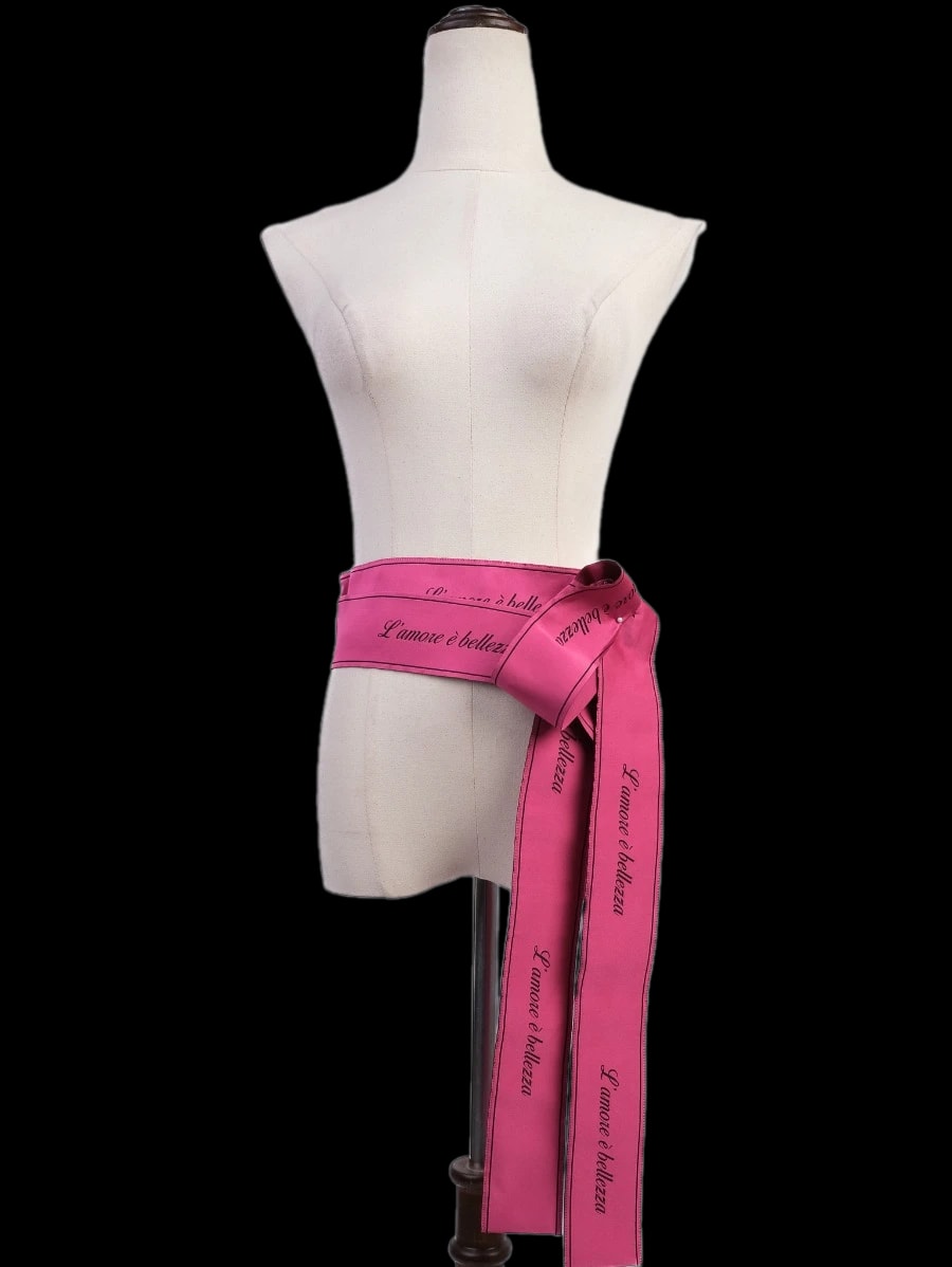 Dolce Gabbana Pink Cotton Belt — 1