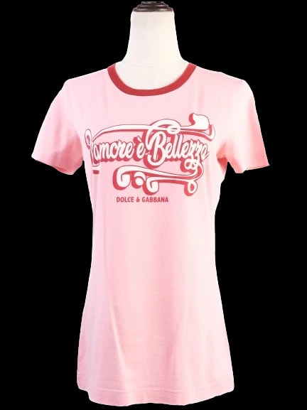 Dolce Gabbana Pink Cotton T-Shirt — 2