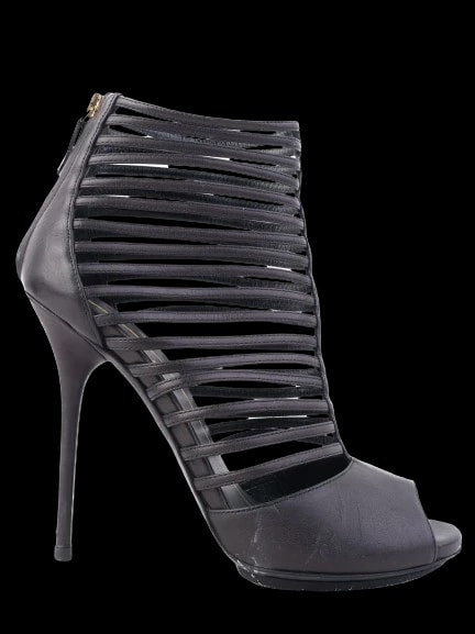 Gucci Black Leather Sandals — 1