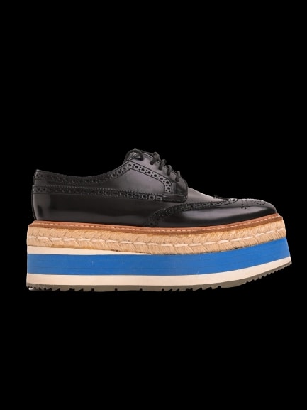 Prada Leather Flat Shoes — 1