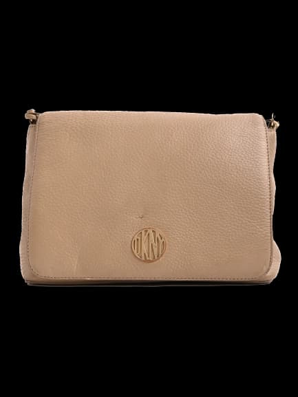 DKNY Gray Leather Everyday Bag