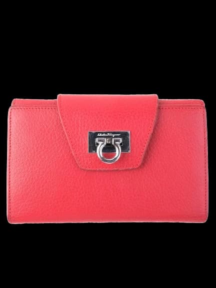 Salvatore Ferragamo Red Leather Wallet — photo 1