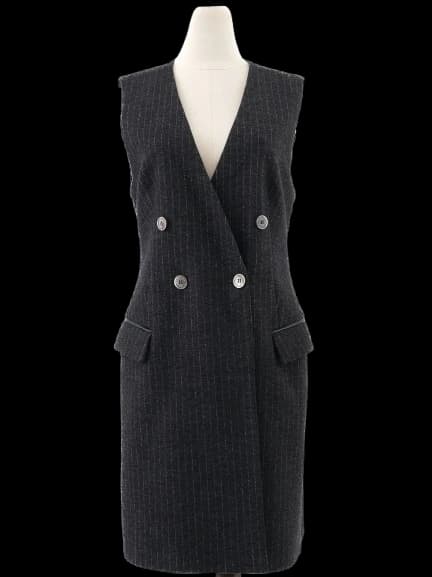 Beatrice B. Gray Wool Vest — photo 1