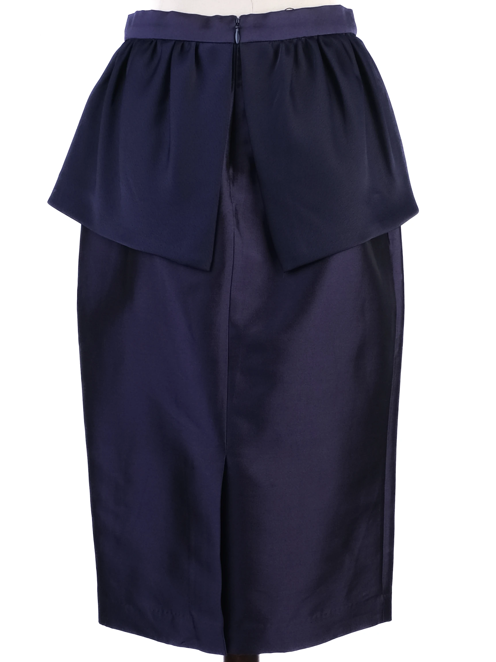 By Malene Birger Blue Silk Pencil Skirt — 3