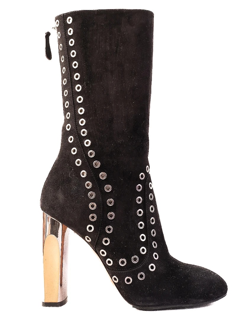 Alexander McQueen Black Genuine suede Boots — 2