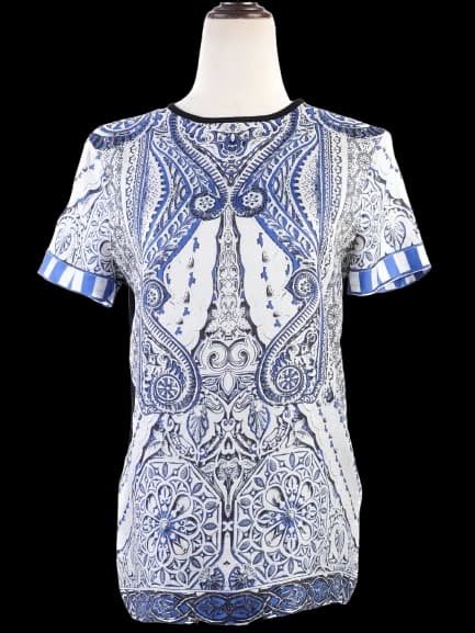 Roberto Cavalli Silk T-Shirt — photo 1
