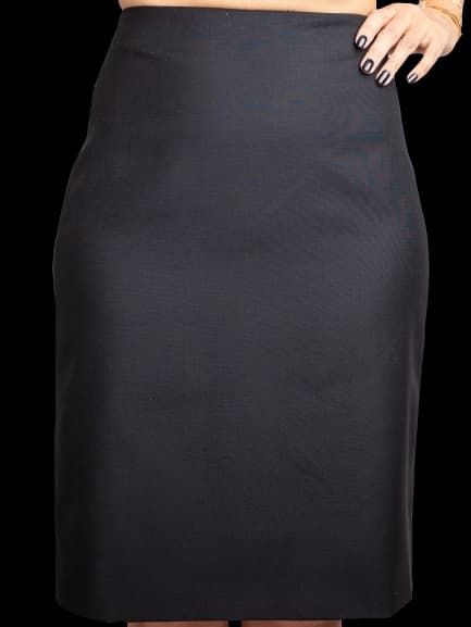 Calvin Klein Black Cashmere Pencil Skirt