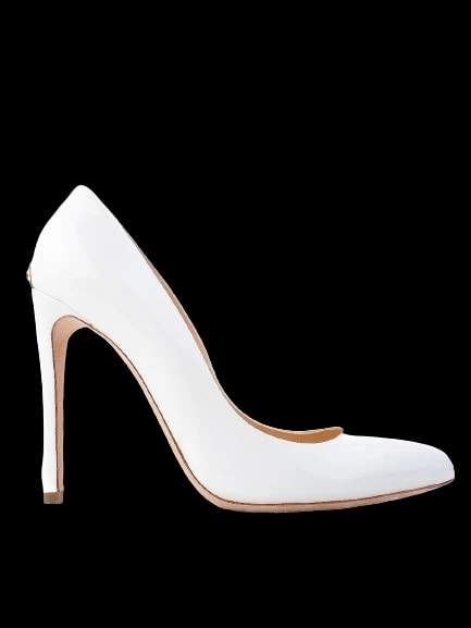 Ballin White Leather Pumps — 1