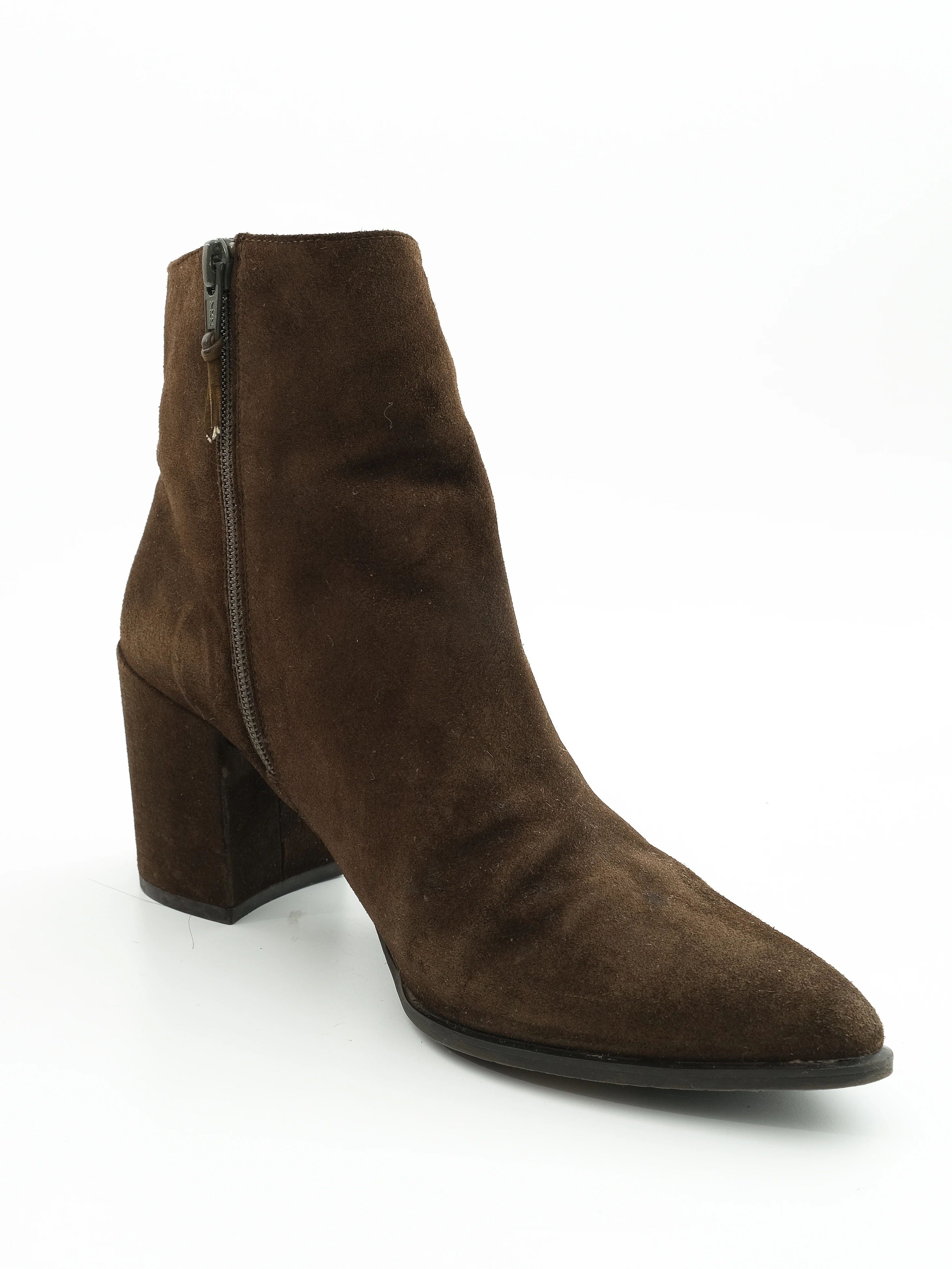 Stuart Weitzman Orange Leather Boots — 3
