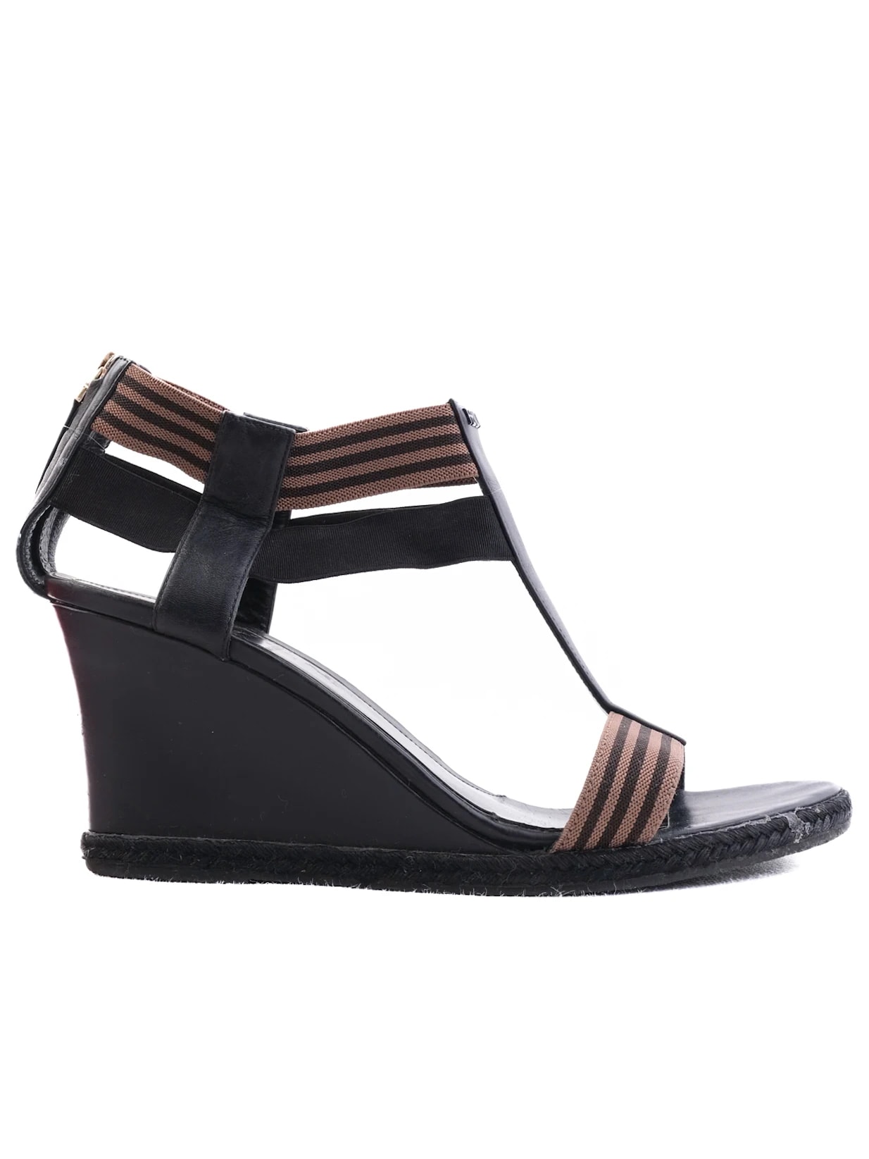 Fendi Black Leather Sandals — 3