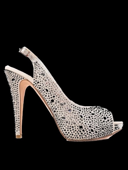 Gina White Leather Sandals — 1