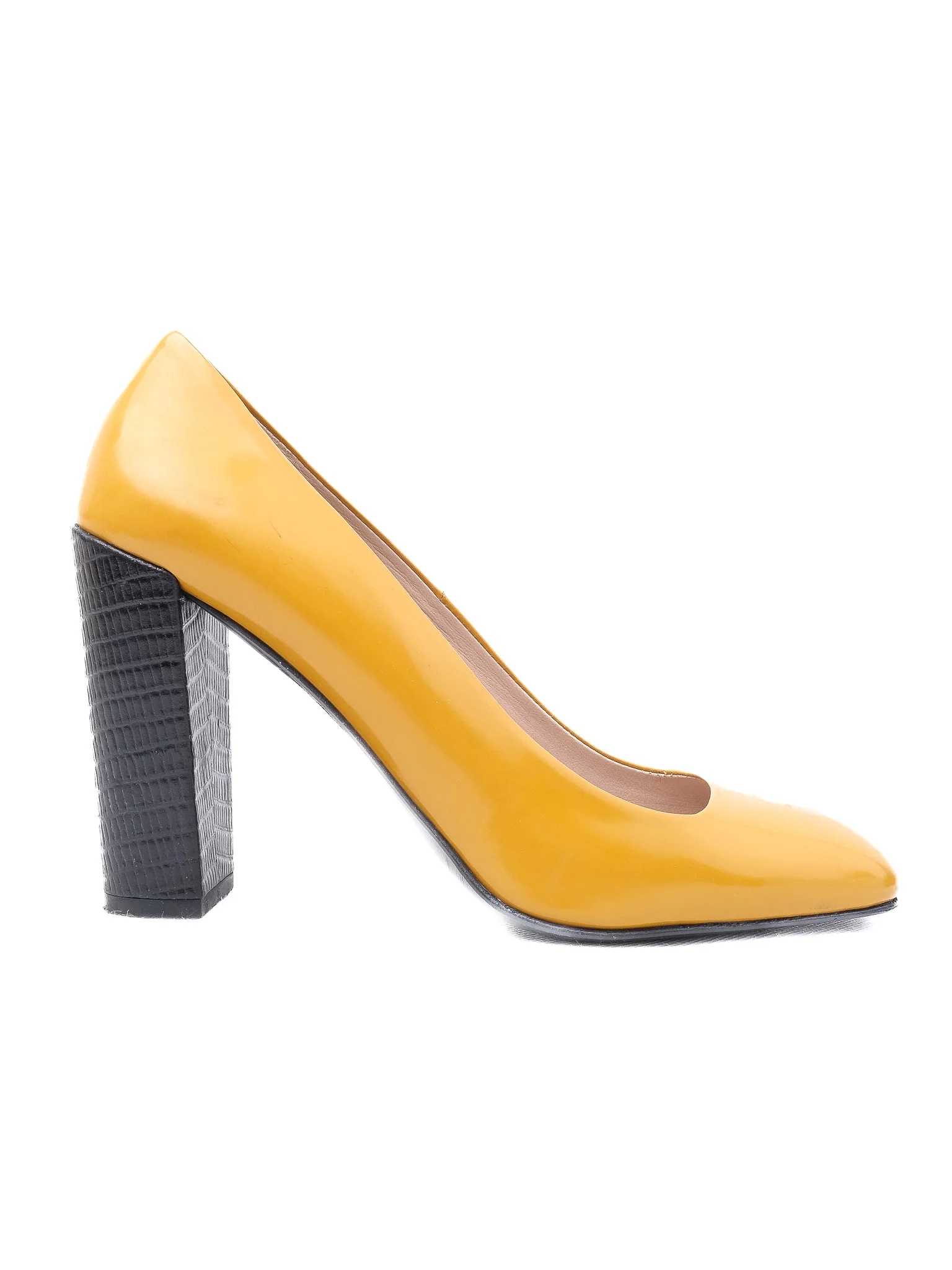 MaxCo Yellow Leather High Heel Pumps — 3