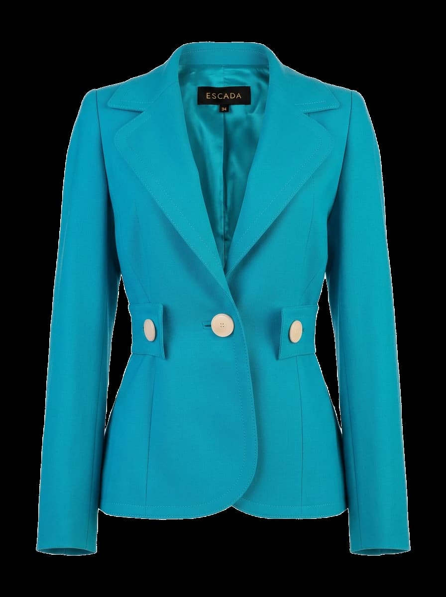Escada Blue Wool Jacket — photo 1