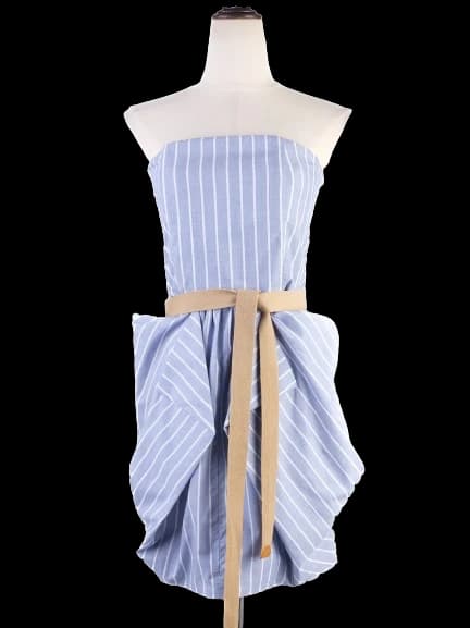 By Malene Birger Blue Cotton Cocktail Dress — photo 1