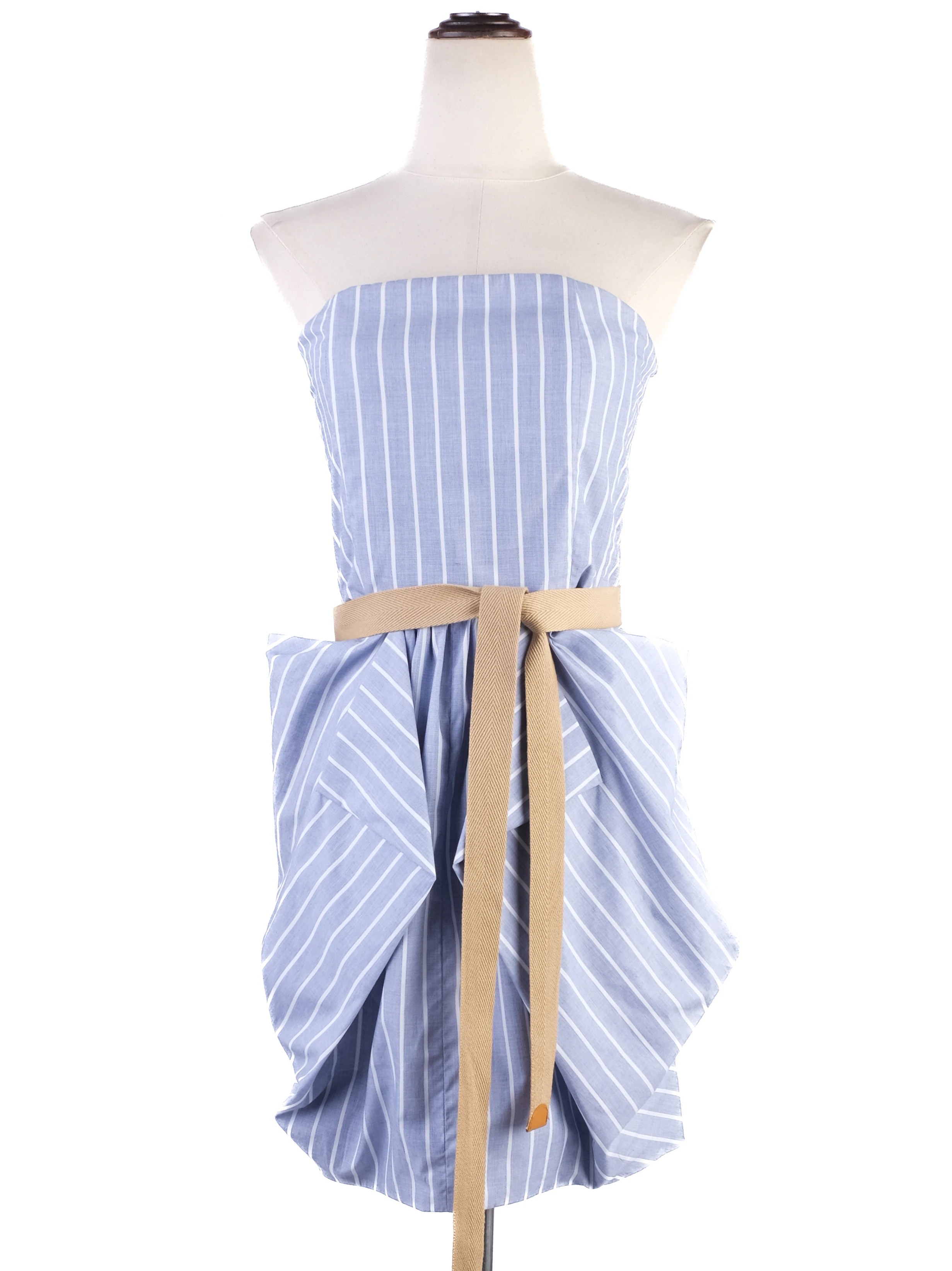 By Malene Birger Blue Cotton Cocktail Dress — 2