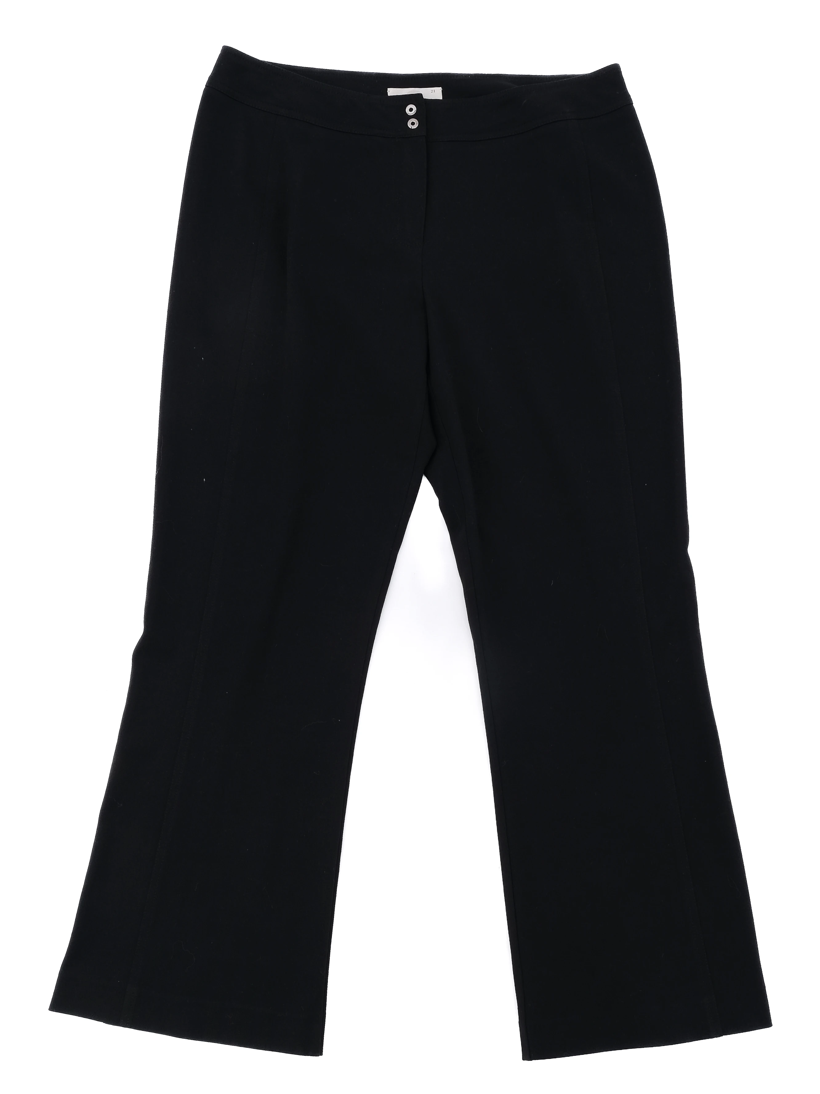 Marina Rinaldi Black Polyester Tailored Trousers — 2