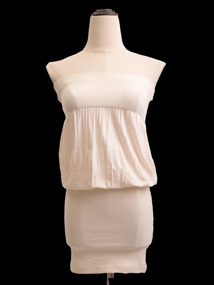 Patrizia Pepe White Cotton Mini Dress — 1