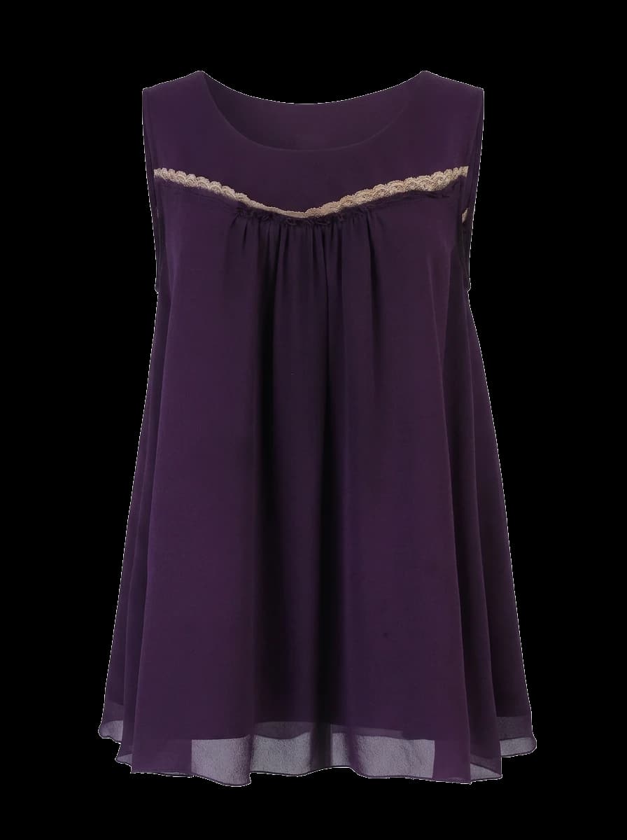 Max Mara Purple Cotton Top