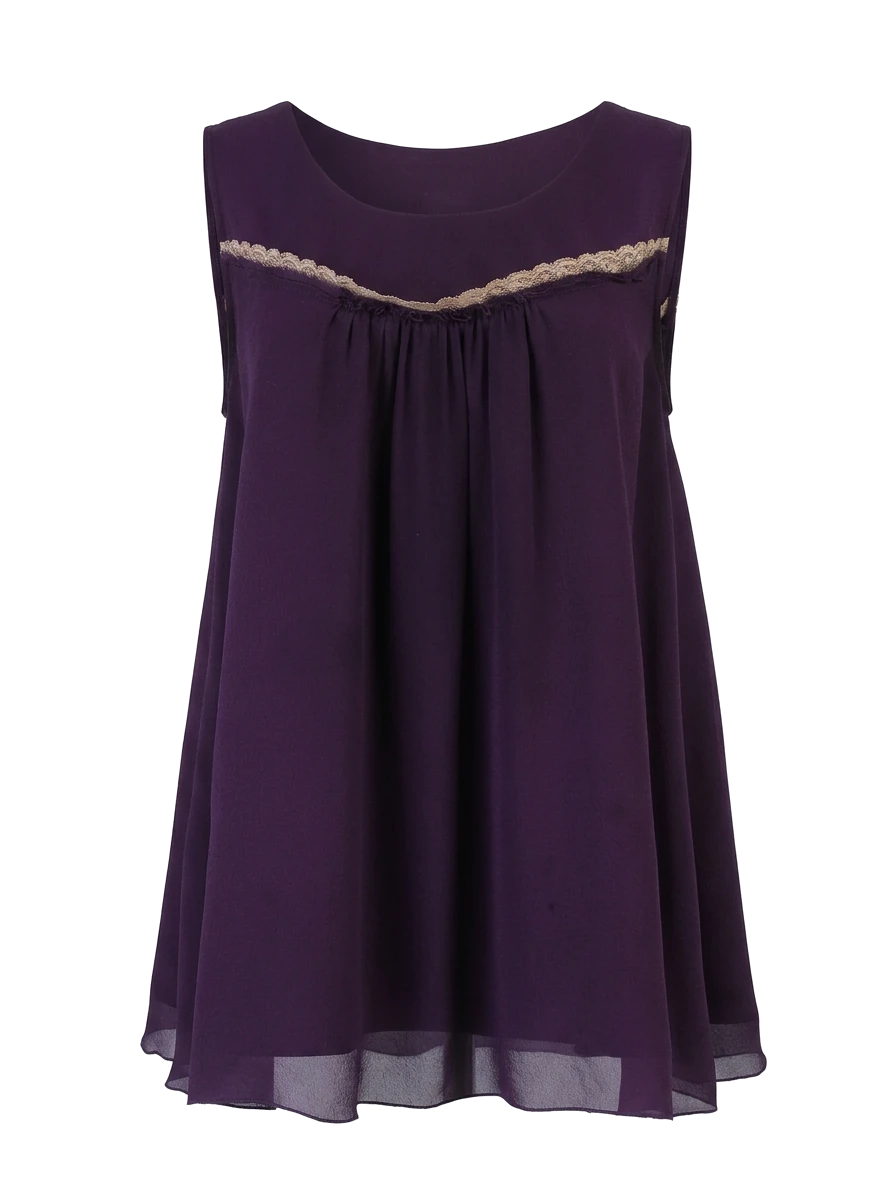 Max Mara Purple Cotton Top — 1