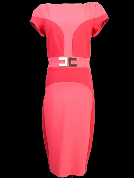 Elisabetta Franchi Pink Nylon Dress — 1