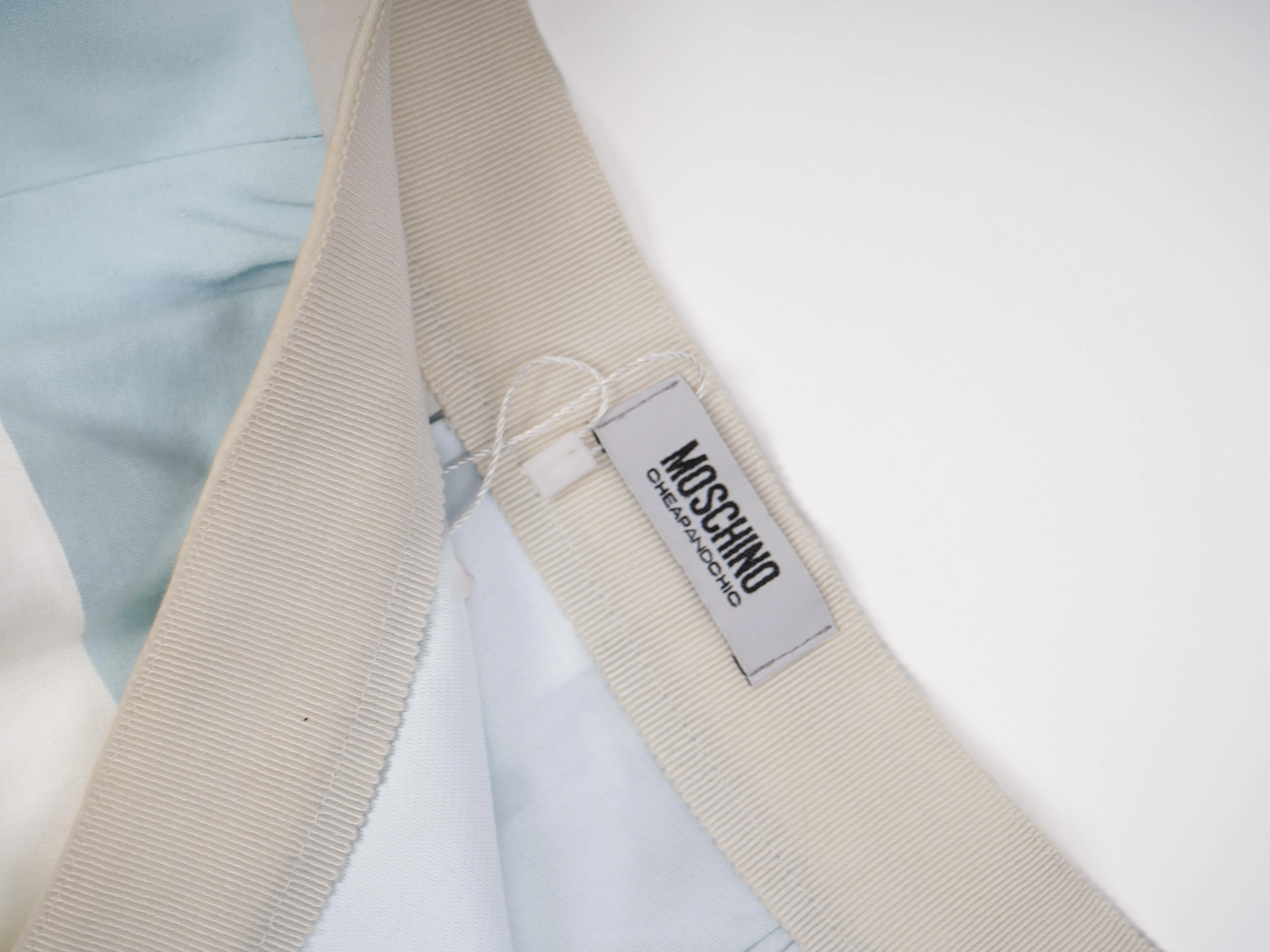 Moschino Blue Cotton A-Line Skirt — 3