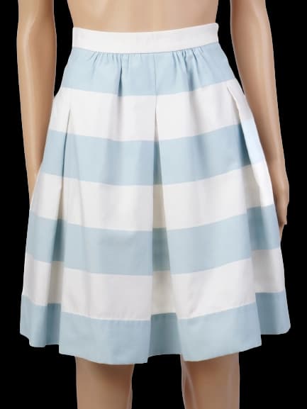 Moschino Blue Cotton A-Line Skirt