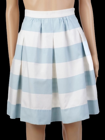 Moschino Blue Cotton A-Line Skirt — 1