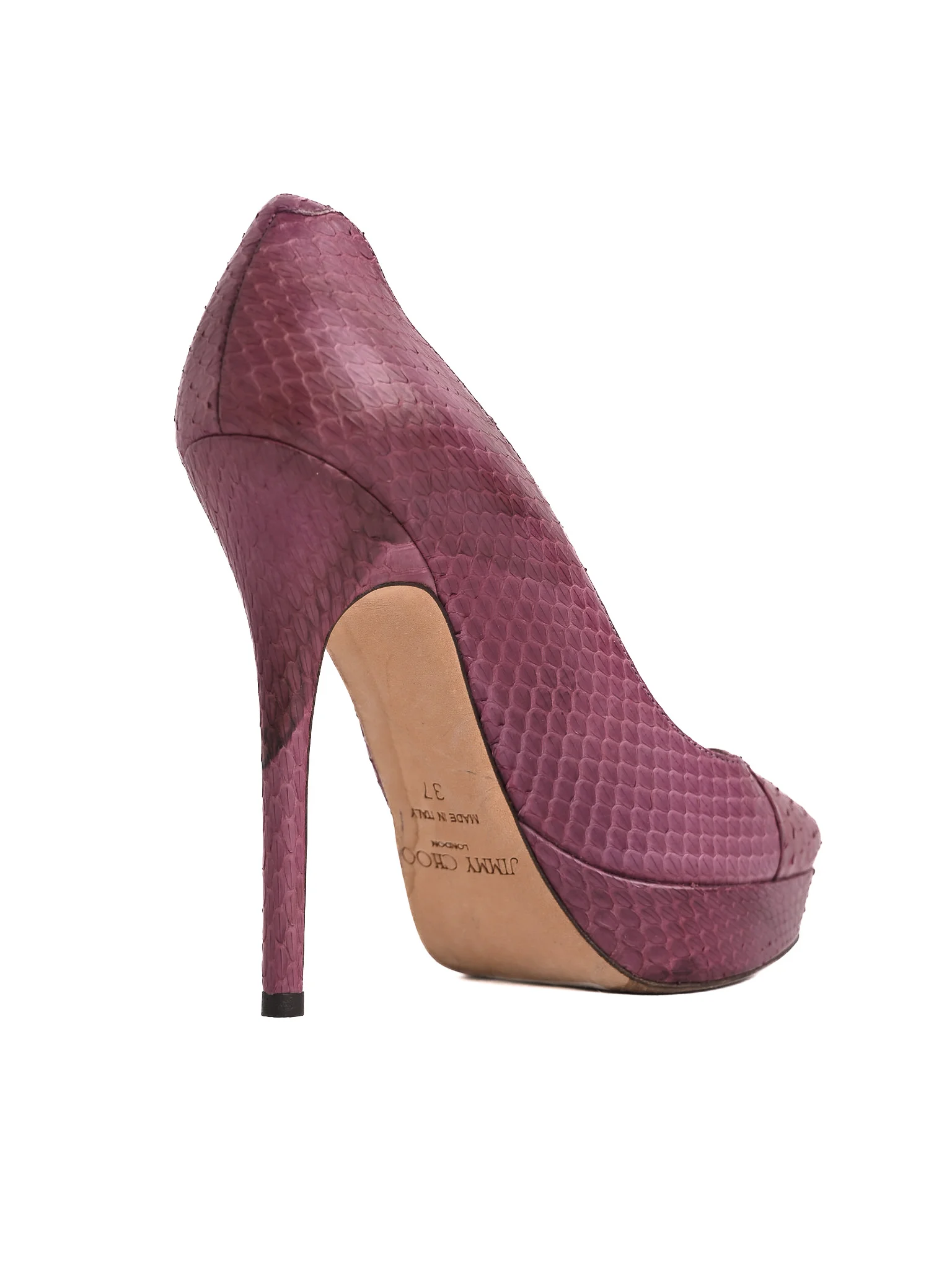 Jimmy Choo Purple Leather High Heel Pumps — 2