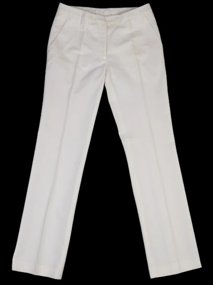Veronique Branquinho White Cotton Trousers — 1