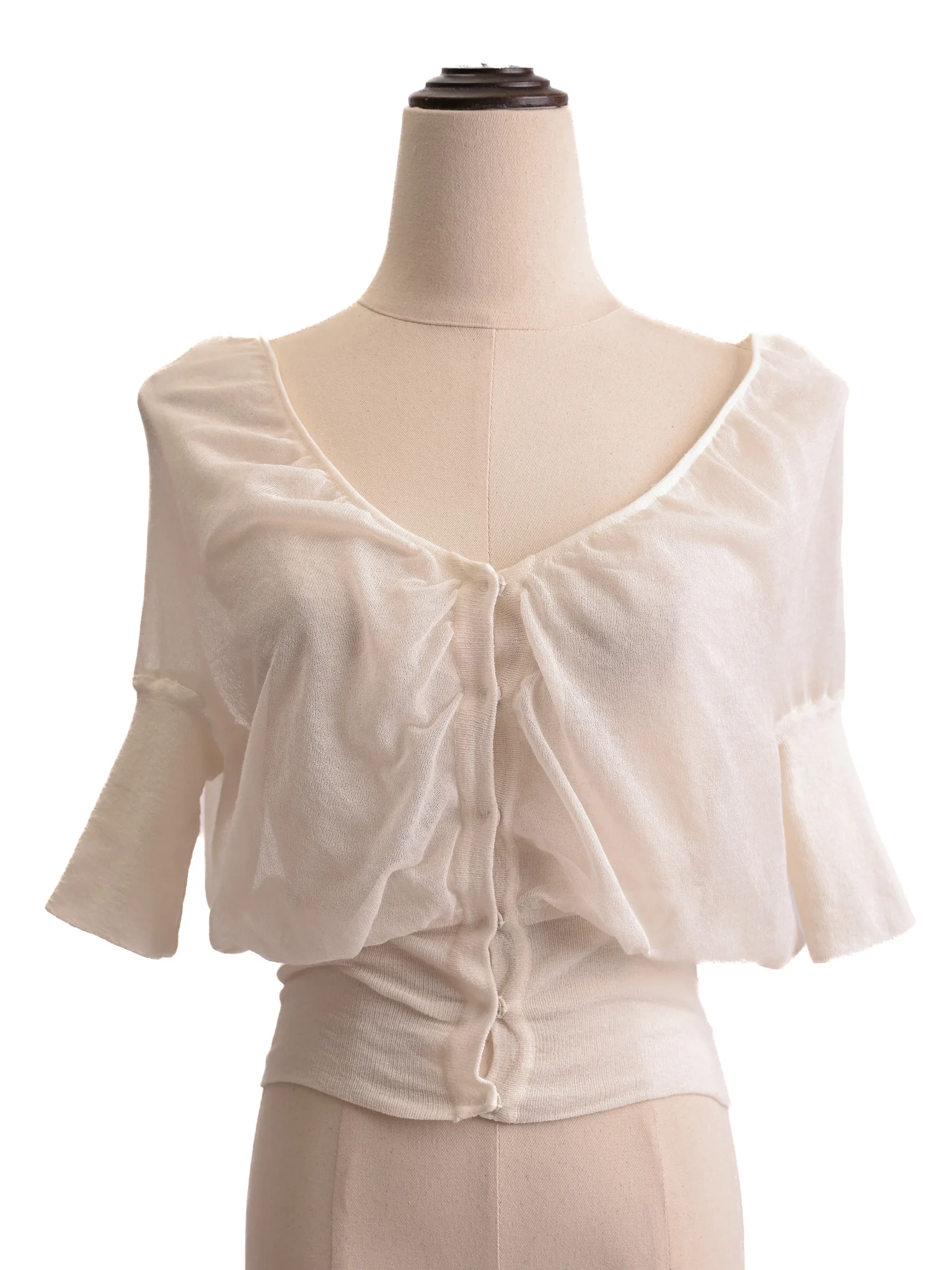 Alberta Ferreti White Cotton Blouse — 3