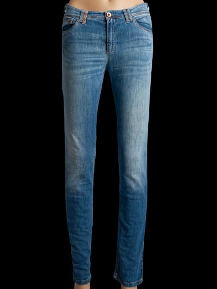 Armani Jeans Blue Cotton Skinny Jeans