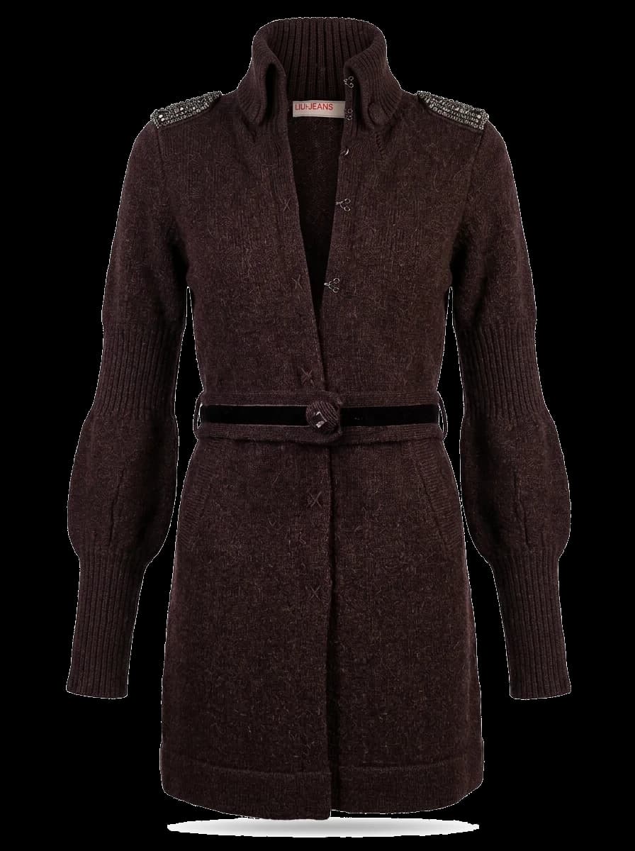 Liu Jeans Orange Nylon Cardigan — photo 1